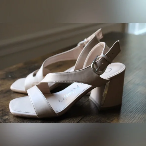 Calvin Klein Women's Chunky Strappy Open Toe Heels - Picture 1 of 9